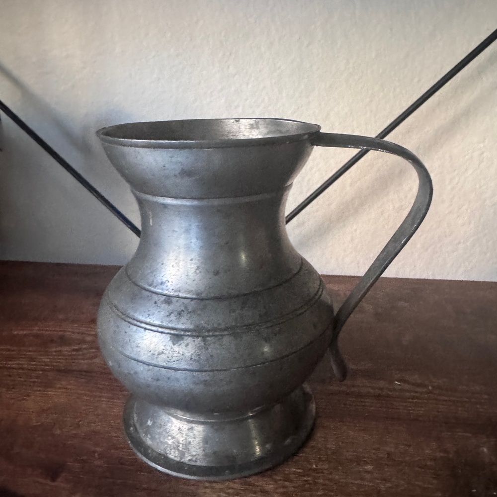 Vintage Pewter Noggin Cup England Hallmarks
